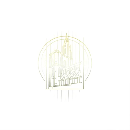 Strasbourg White Metal Poster Wall Art Decor Sign
