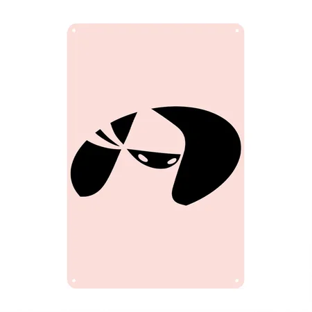 Tadashi Hamada Big Hero 6 Blush Pink Metal Poster Wall Art Decor Sign