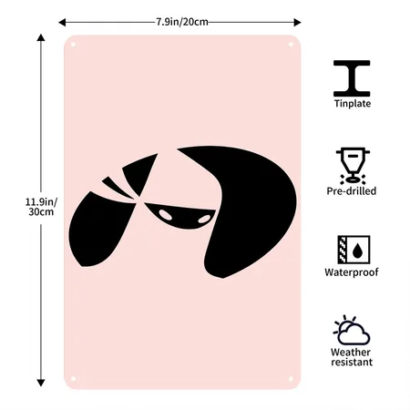 Tadashi Hamada Big Hero 6 Blush Pink Metal Poster Wall Art Decor Sign