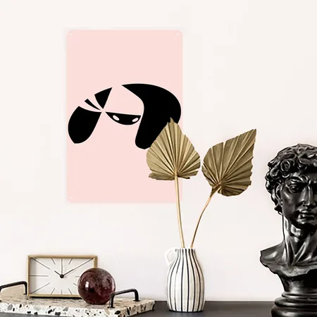 Tadashi Hamada Big Hero 6 Blush Pink Metal Poster Wall Art Decor Sign
