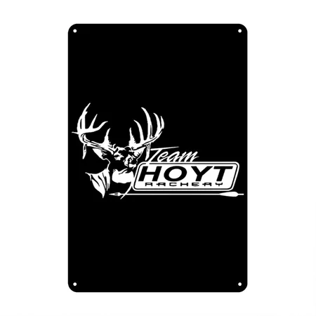 Team Hoyt Archery Hunting Compound Bow Hunting Black Metal Poster Wall Art Decor Sign