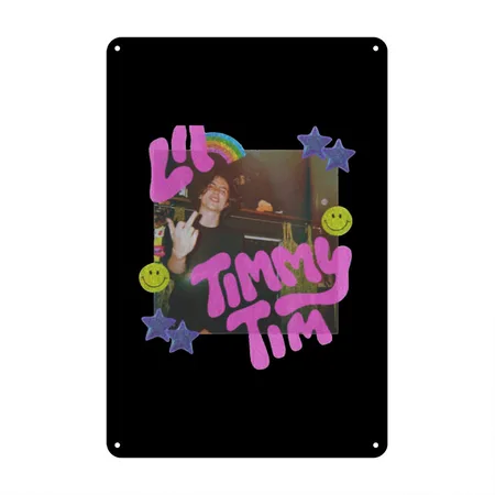 Timothee Chalamet Lil Timmy Tim Black Metal Poster Wall Art Decor Sign
