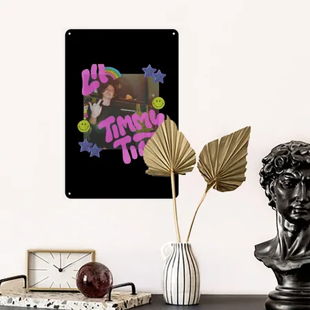 Timothee Chalamet Lil Timmy Tim Black Metal Poster Wall Art Decor Sign