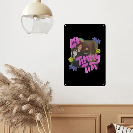 Timothee Chalamet Lil Timmy Tim Black Metal Poster Wall Art Decor Sign
