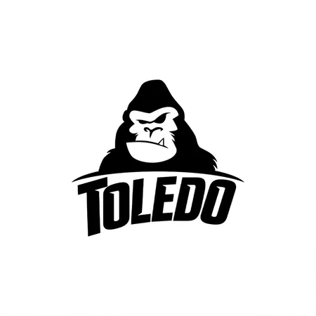 Toledo Harambe White/black Metal Poster Wall Art Decor Sign