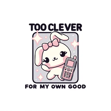 Too Clever White Metal Poster Wall Art Decor Sign