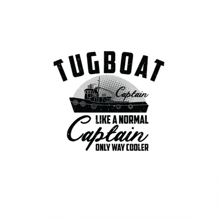 Tugboat Watercraft Cool Tugboat Captain Sailing White Metal Poster Wall Art Decor Sign