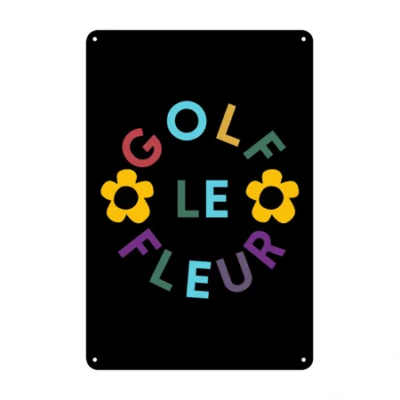 Tyler The Creator Golf Classic Black Metal Poster Wall Art Decor Sign