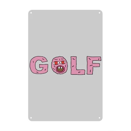 Tyler The Creator Golf EARL Heather Gray Metal Poster Wall Art Decor Sign