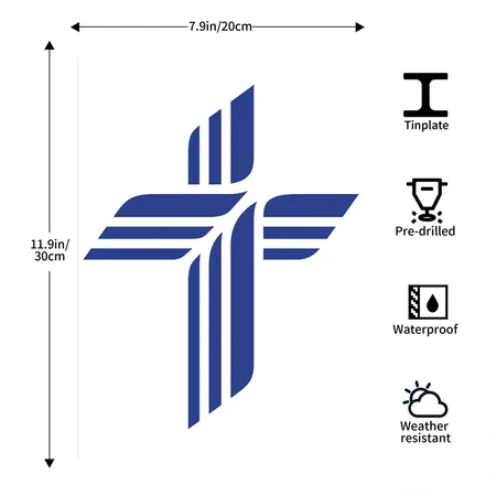 VA038 Lutheran Church Missouri Synod White Metal Poster Wall Art Decor Sign