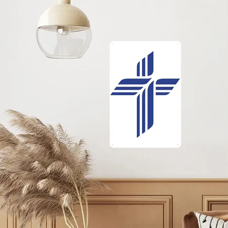 VA038 Lutheran Church Missouri Synod White Metal Poster Wall Art Decor Sign