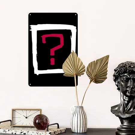 Where Is The Love Black Metal Poster Wall Art Decor Sign