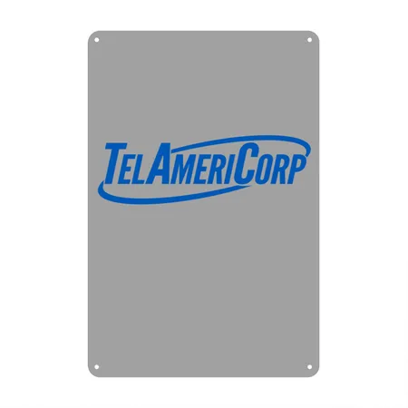 Workaholics Telamericorp Heather Gray/black Metal Poster Wall Art Decor Sign