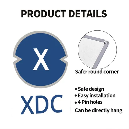 XDC (xinfin) Merchandise White Metal Poster Wall Art Decor Sign